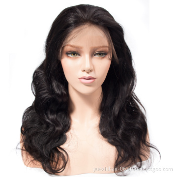 Heavy Density Peruvian human hair Lace Front Wigs For Black Women Water Wave Natural Hairline With Baby Hair Virgin Hair Wigs